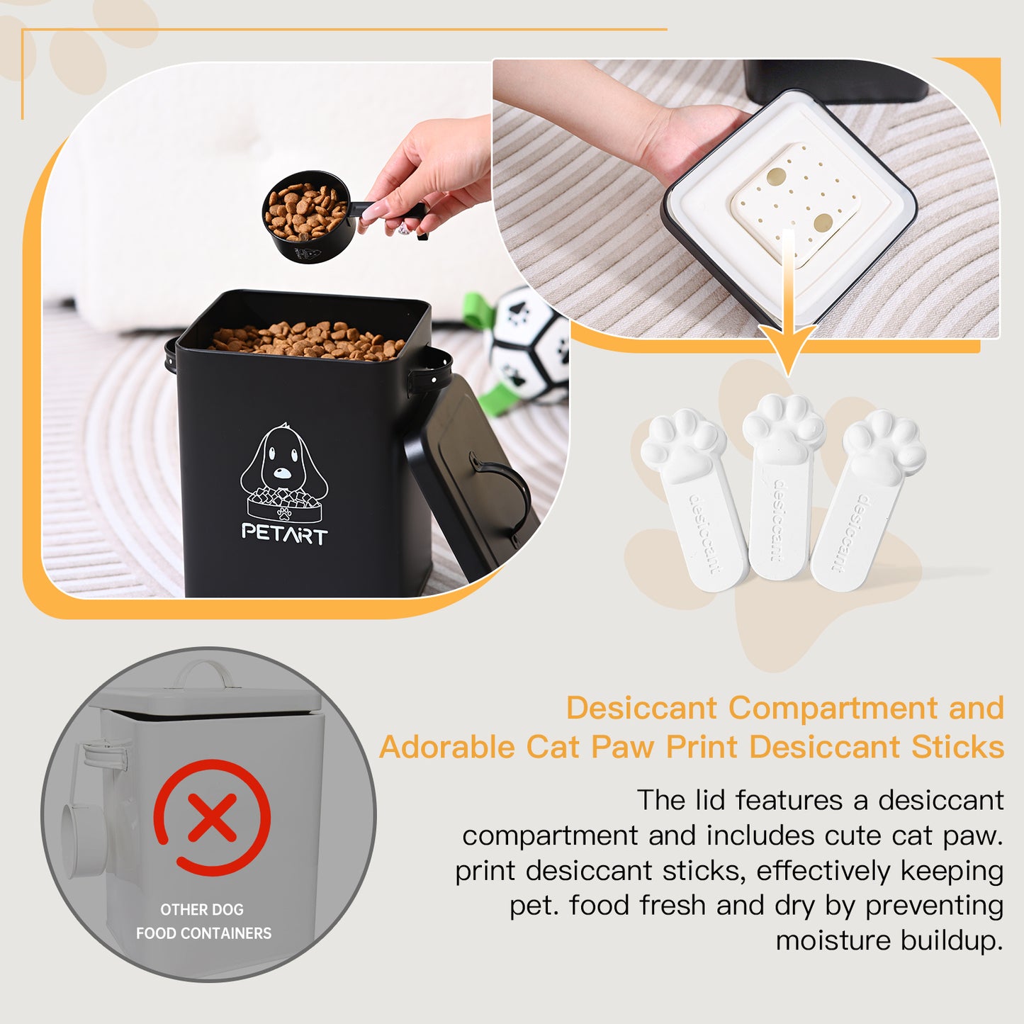 Metal Pet food Storage Container