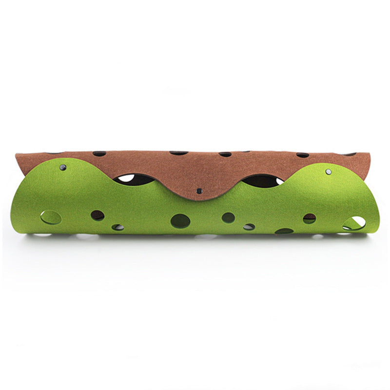 Interactive Felt Tunnel Mat – Play, Hide, & Rest!