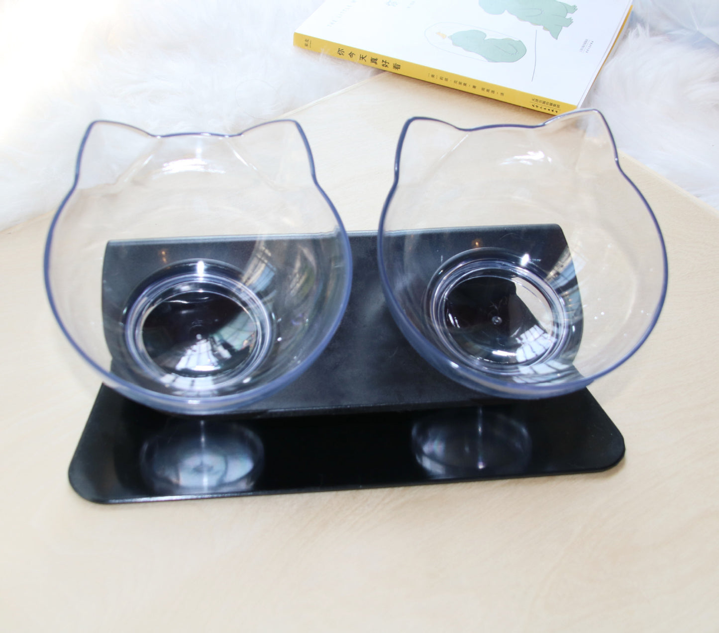 15° Tilted Cat Bowl – Comfortable & Healthy Feeding for Your Pet!