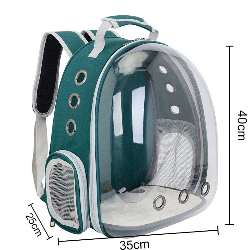 Transparent Capsule Pet Backpack – Travel in Style & Comfort!