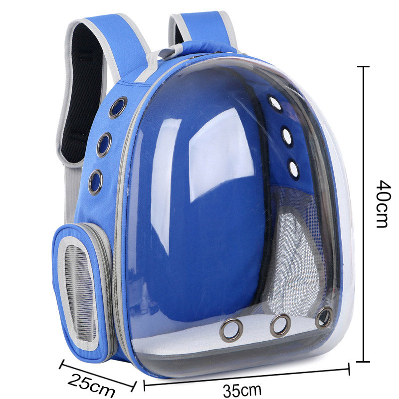 Transparent Capsule Pet Backpack – Travel in Style & Comfort!
