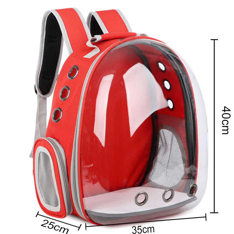 Transparent Capsule Pet Backpack – Travel in Style & Comfort!