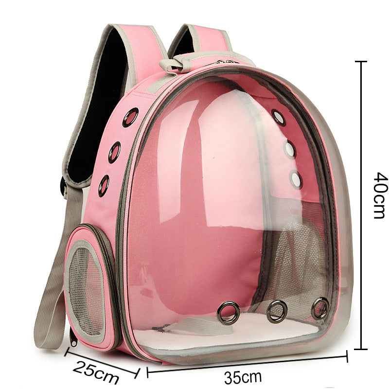 Transparent Capsule Pet Backpack – Travel in Style & Comfort!