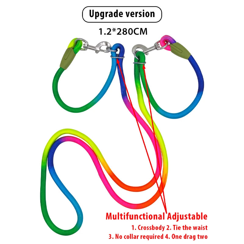 πΎ Reflective Nylon Dog Leash β Safety & Comfort for Every Walk! πΎ