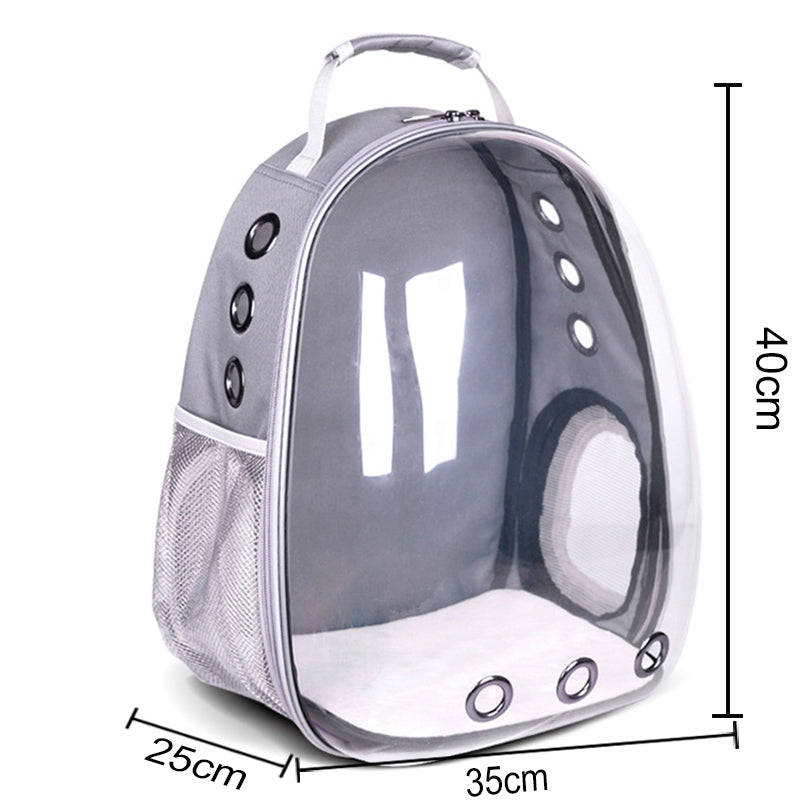 Transparent Capsule Pet Backpack – Travel in Style & Comfort!