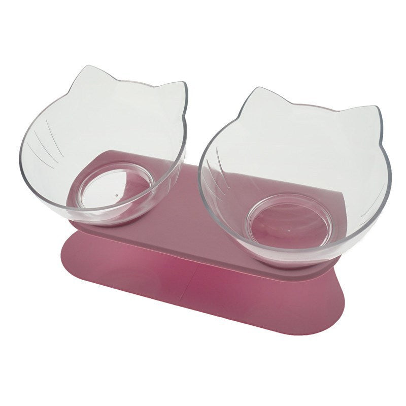 15° Tilted Cat Bowl – Comfortable & Healthy Feeding for Your Pet!