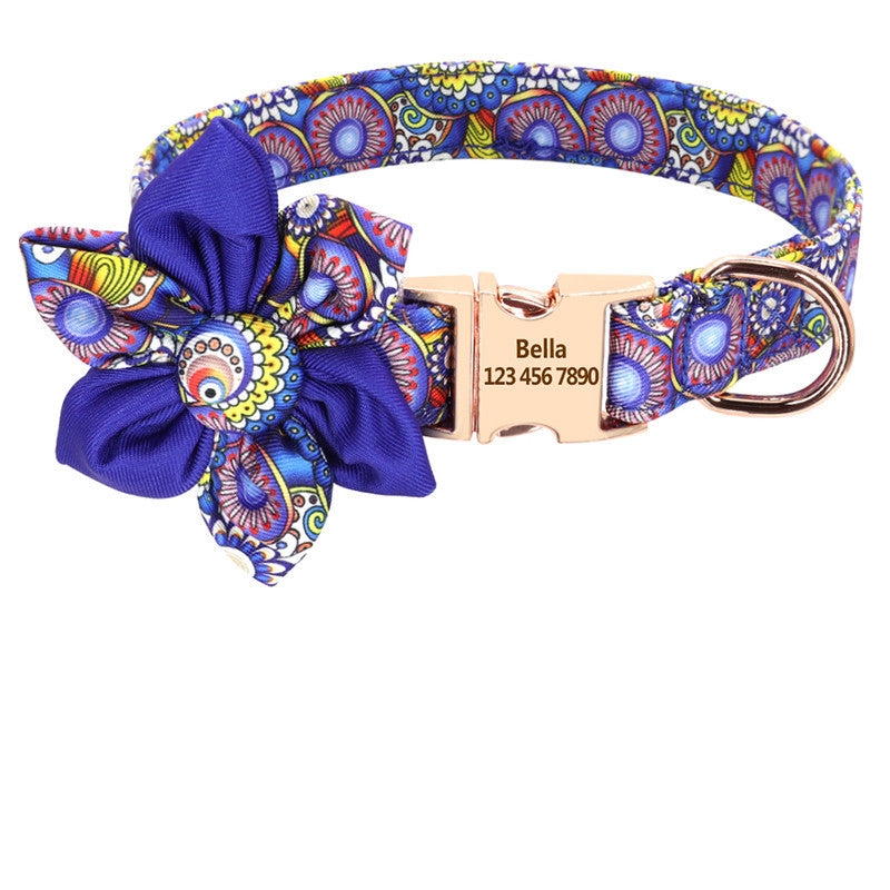 Fashion Printed pet Collar Personalized Nylon Dog Collar