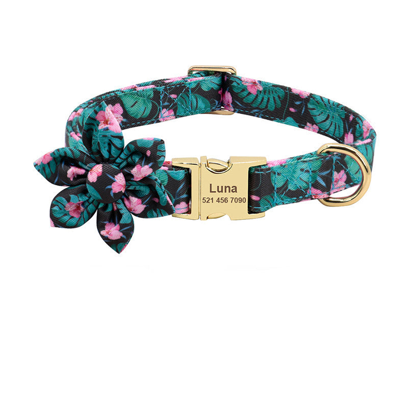 Fashion Printed pet Collar Personalized Nylon Dog Collar