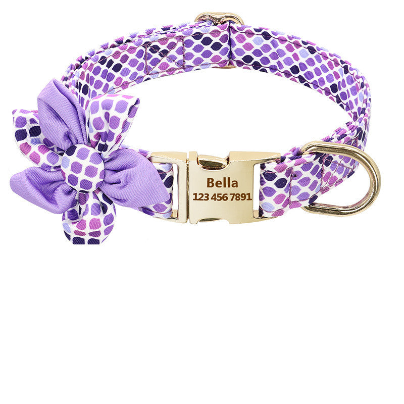 Fashion Printed pet Collar Personalized Nylon Dog Collar