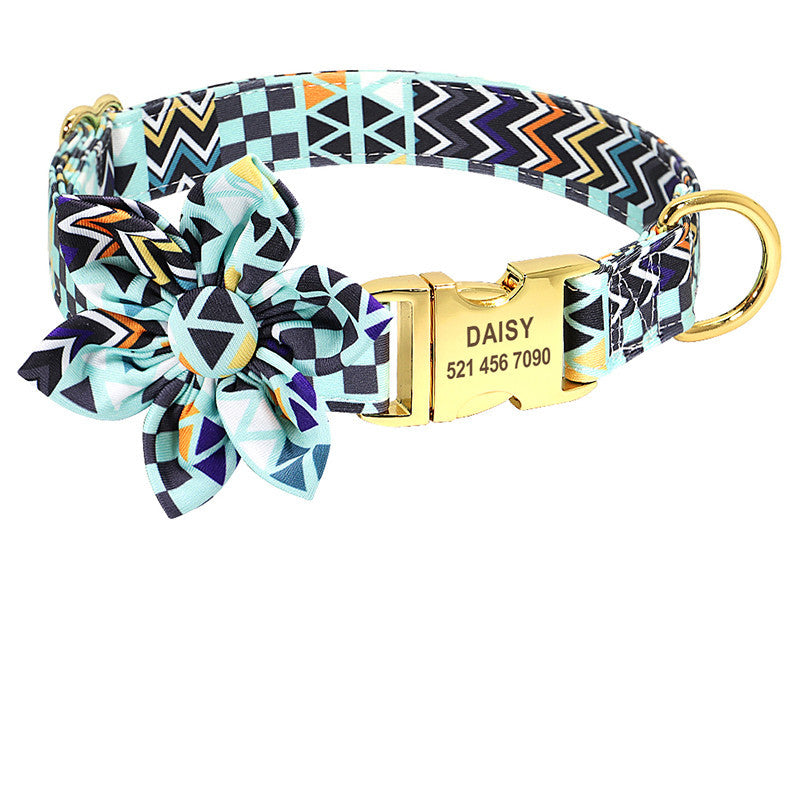 Fashion Printed pet Collar Personalized Nylon Dog Collar