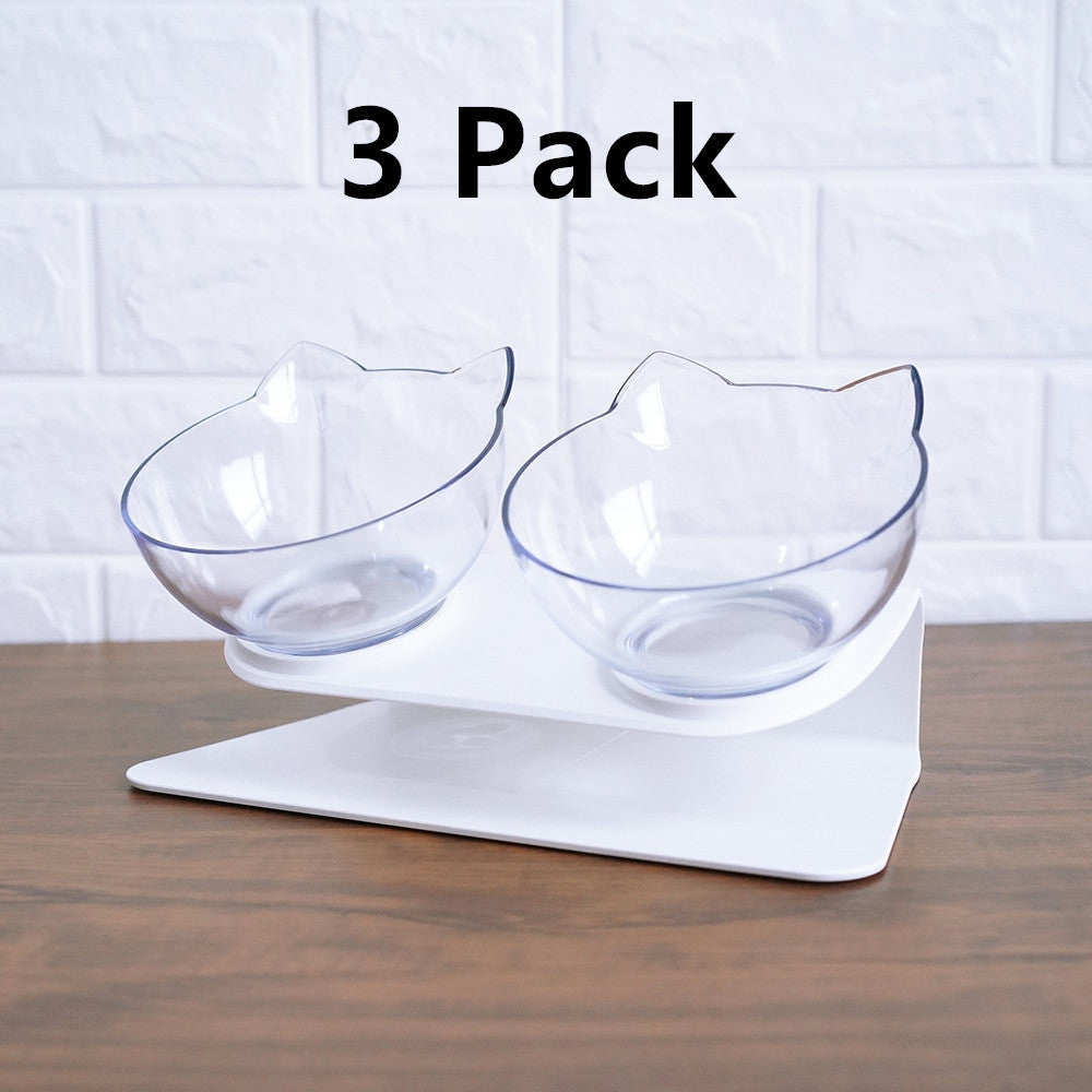 15° Tilted Cat Bowl – Comfortable & Healthy Feeding for Your Pet!