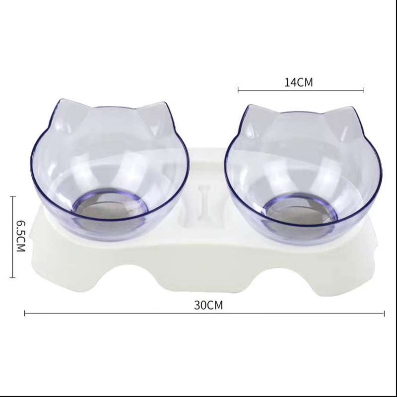 15° Tilted Cat Bowl – Comfortable & Healthy Feeding for Your Pet!