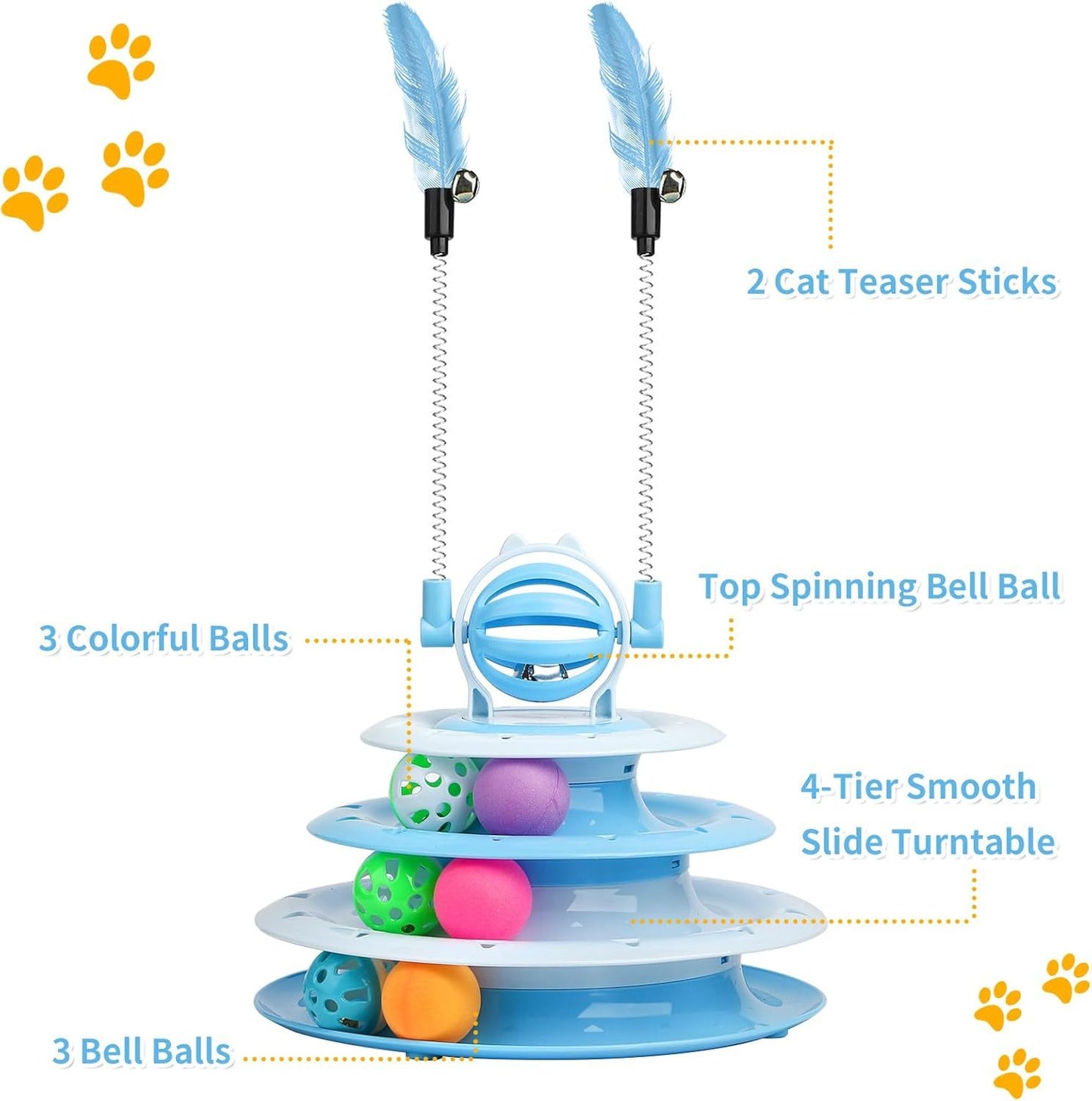 Cat Puzzle & Ball Toy