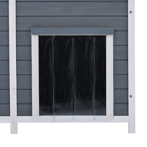 GO 47.2" Large Wooden Dog House – The Perfect Outdoor & Indoor Retreat!