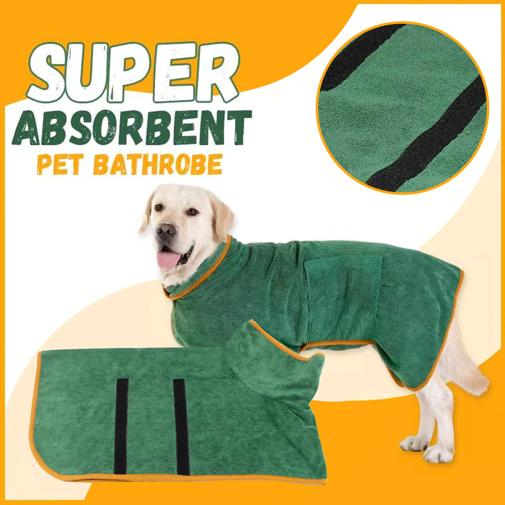 Quick-Dry Pet Bathrobe – Keep Your Pet Warm, Dry, and Comfortable