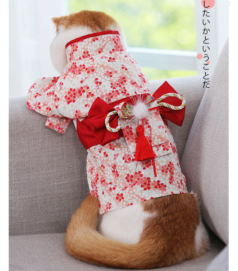 Japanese Style Pet Hanfu – Traditional Elegance for Your Furry Friend!