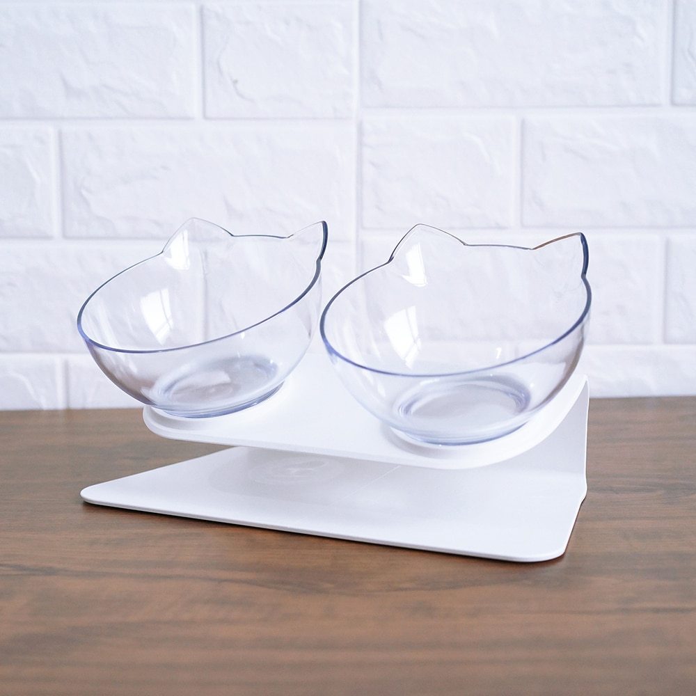 15° Tilted Cat Bowl – Comfortable & Healthy Feeding for Your Pet!