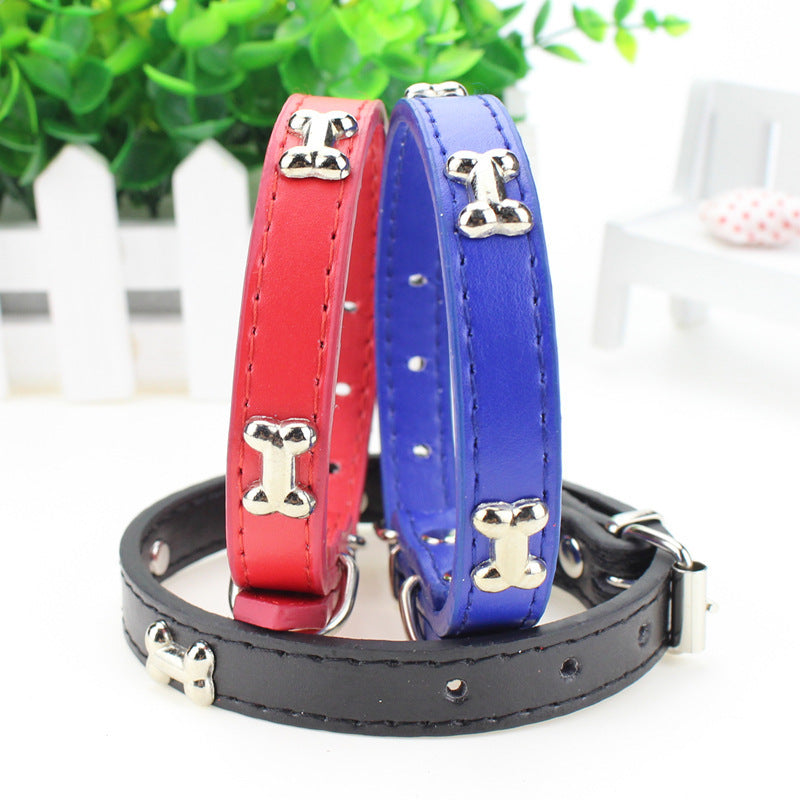 Fashionable Personality Pet PU Neck Ring