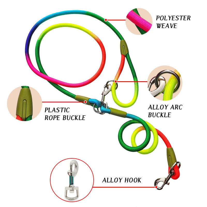 πΎ Reflective Nylon Dog Leash β Safety & Comfort for Every Walk! πΎ
