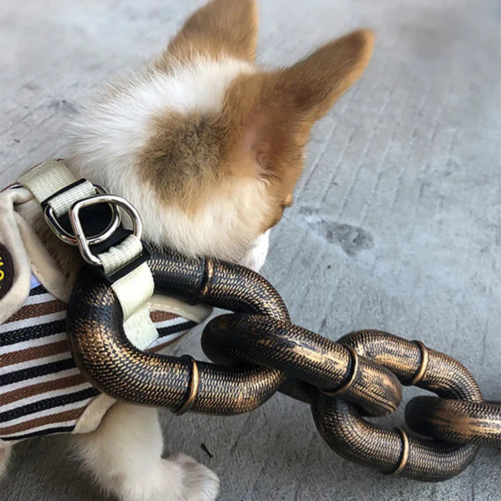 Funny Dog Chain Leash for Dogs & Cats