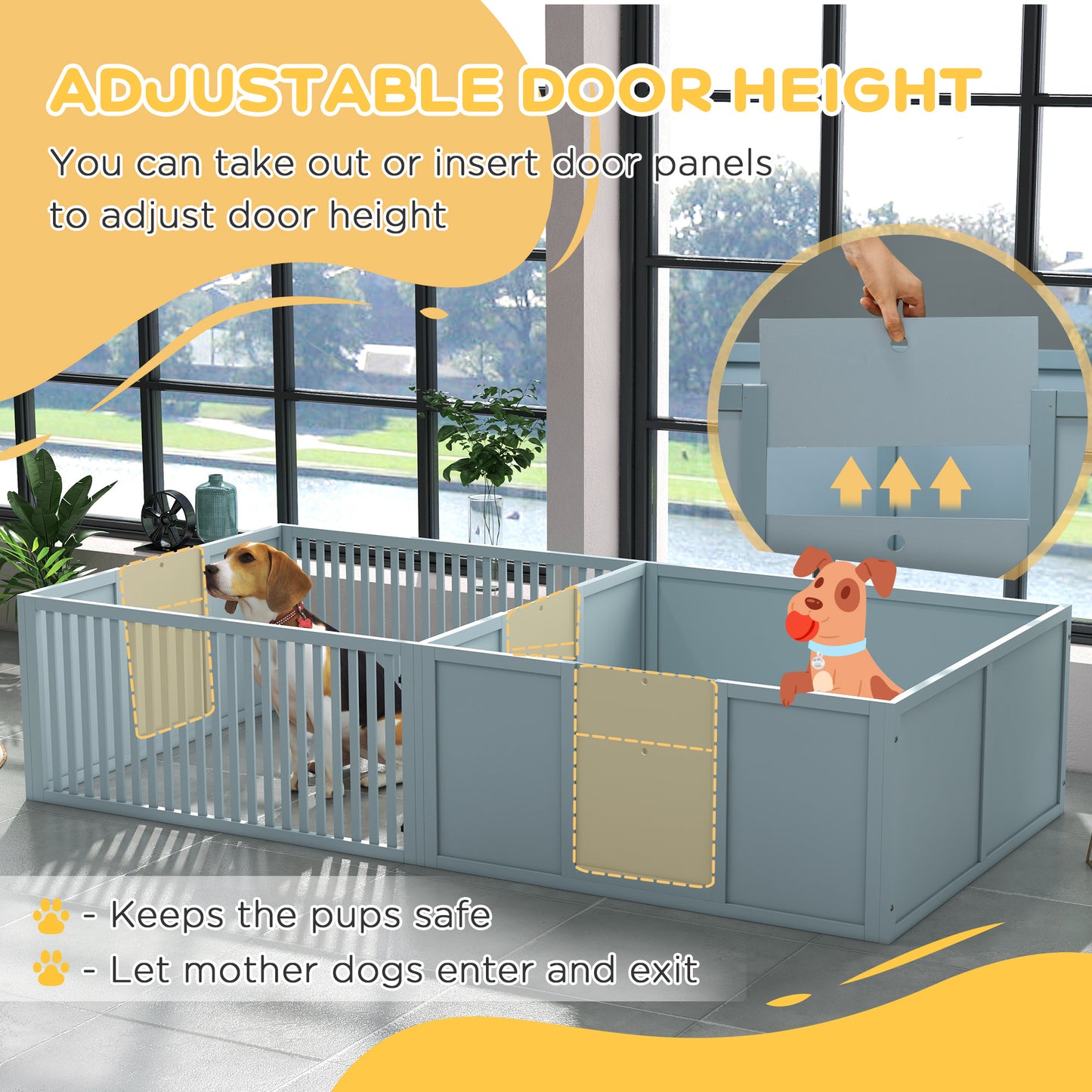 Pet Crates For Mothers, Newborn Puppy Supplies And Essentials Built Comfortably