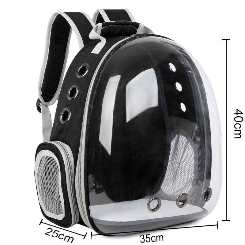 Transparent Capsule Pet Backpack – Travel in Style & Comfort!