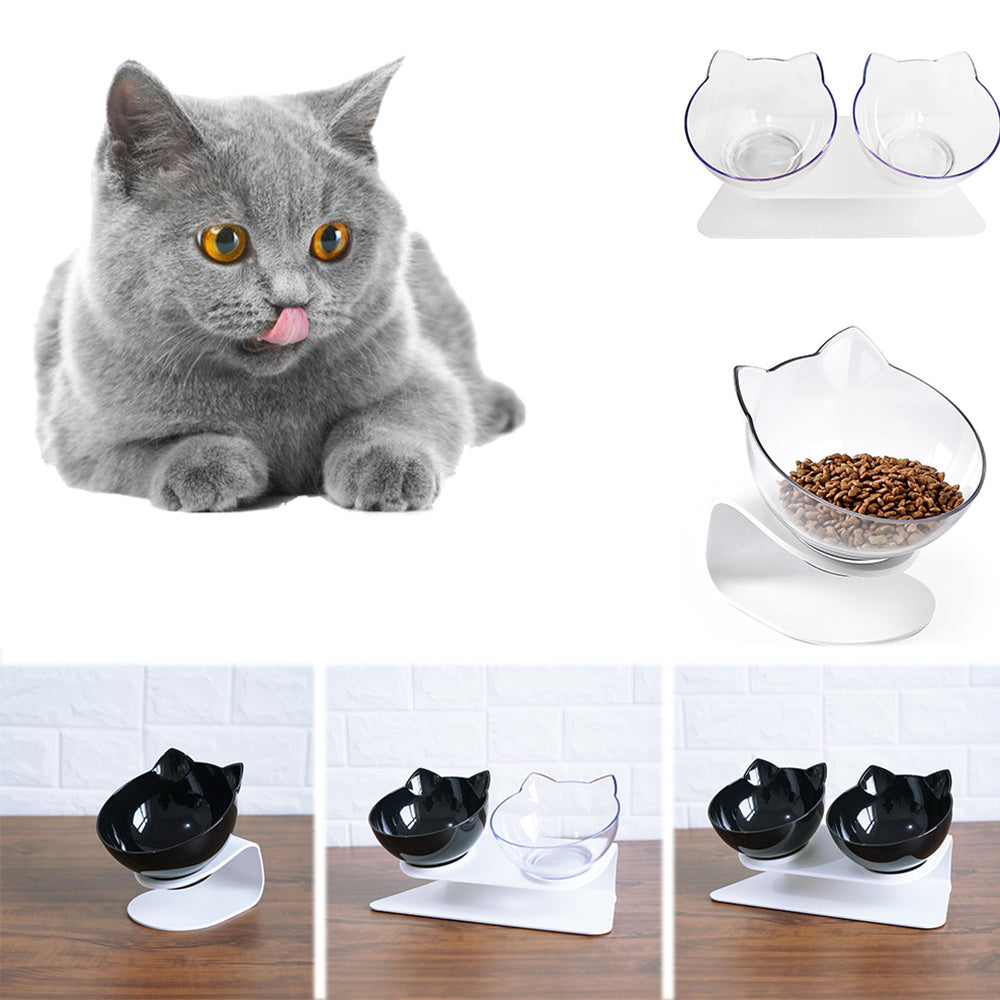 15° Tilted Cat Bowl – Comfortable & Healthy Feeding for Your Pet!