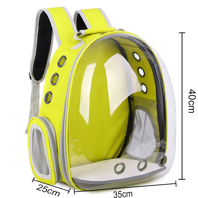 Transparent Capsule Pet Backpack – Travel in Style & Comfort!