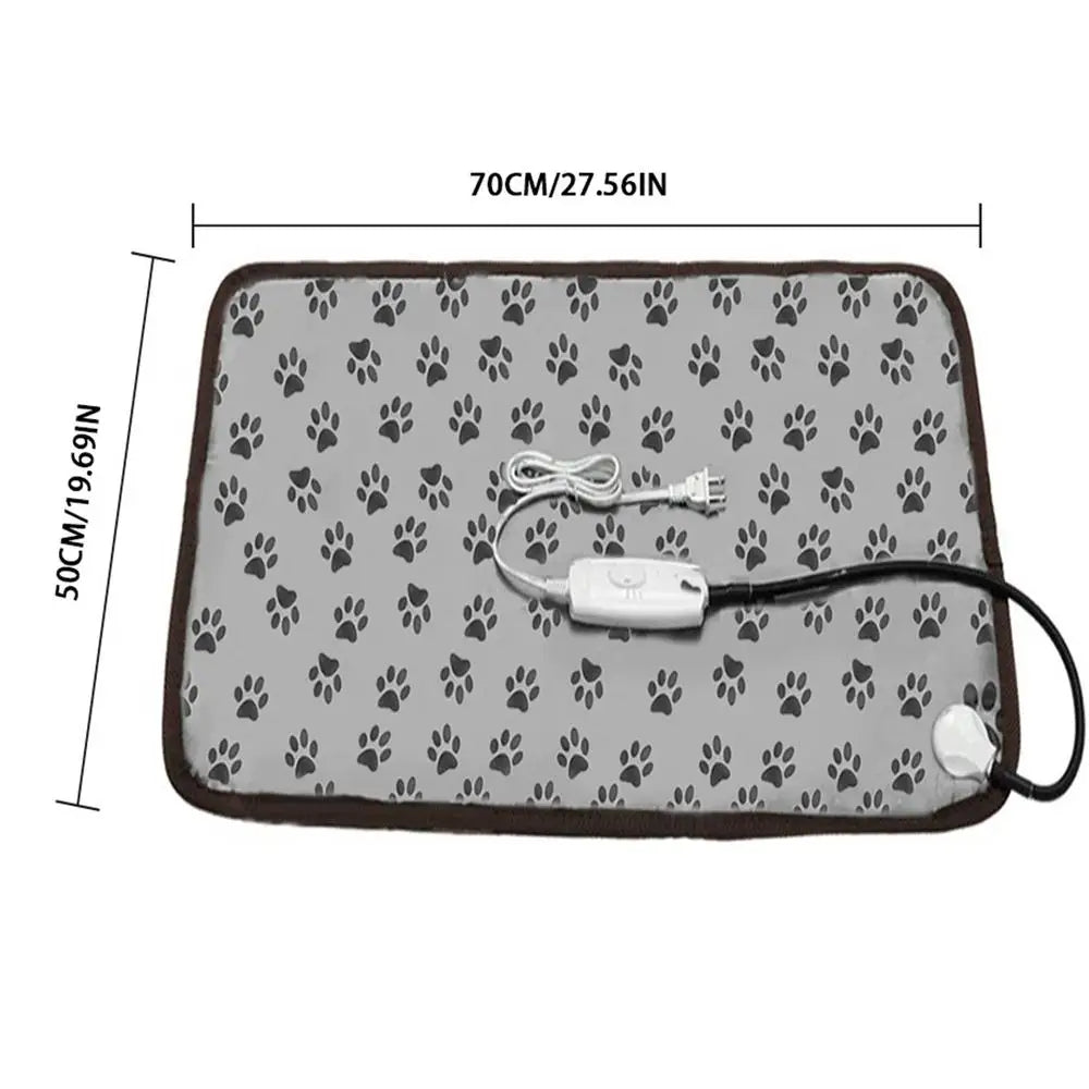 Adjustable Pet Heating Pad Blanket โ Warm & Safe Electric Heated Mat for Dogs, Cats & Puppies