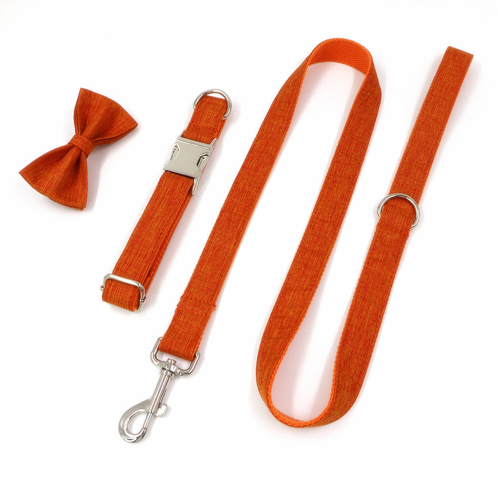 Collar Leash, Pet Bow Collar Pet Leash