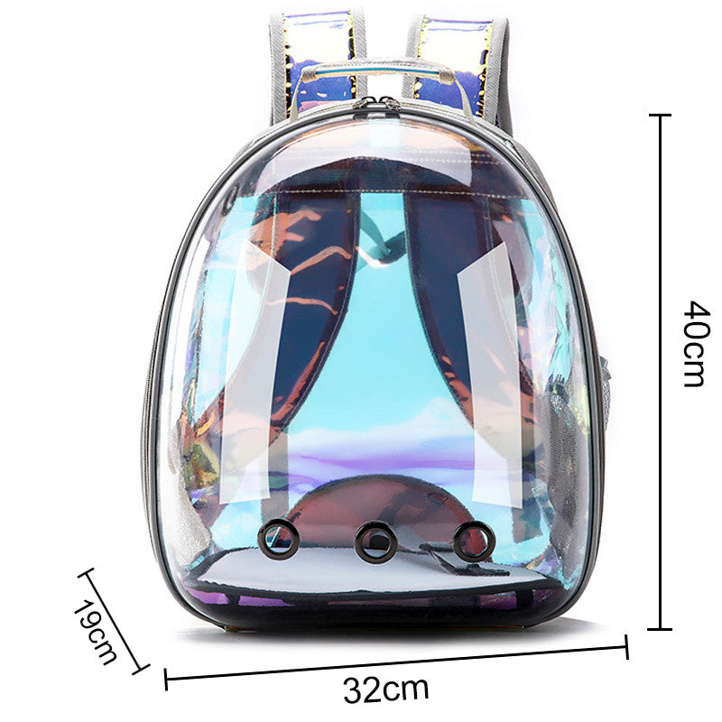 Transparent Capsule Pet Backpack – Travel in Style & Comfort!
