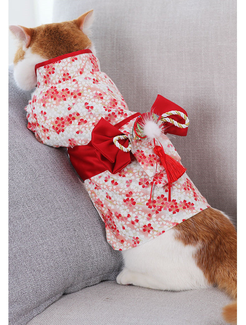 Japanese Style Pet Hanfu – Traditional Elegance for Your Furry Friend!