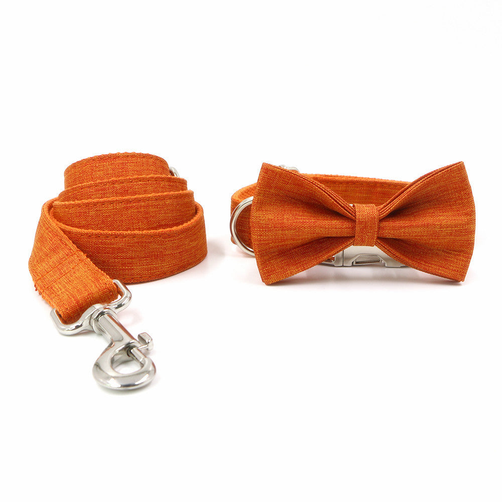 Collar Leash, Pet Bow Collar Pet Leash