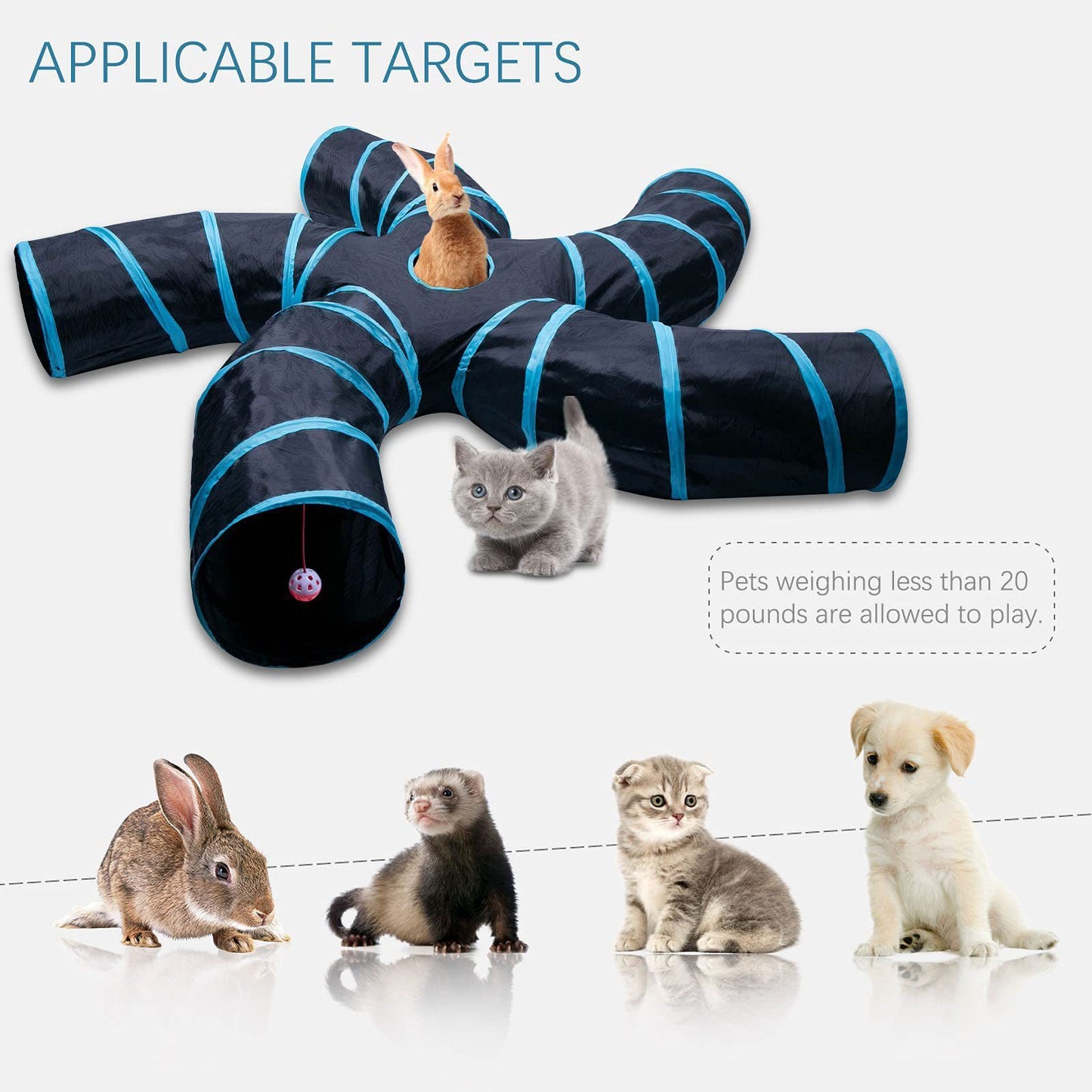 Tree Pattern Tunnel toy for cats