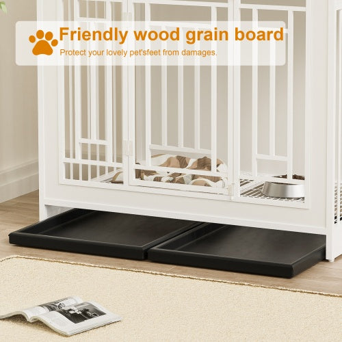 43.3” Large Wooden Dog Cage Furniture – Stylish & Functional Pet House!