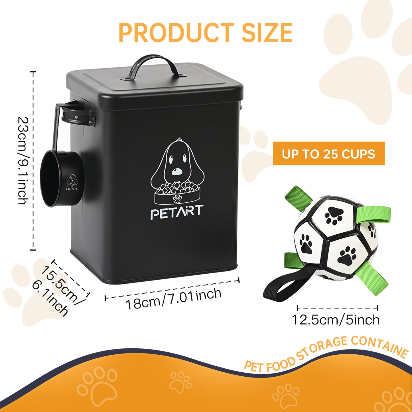 Metal Pet food Storage Container