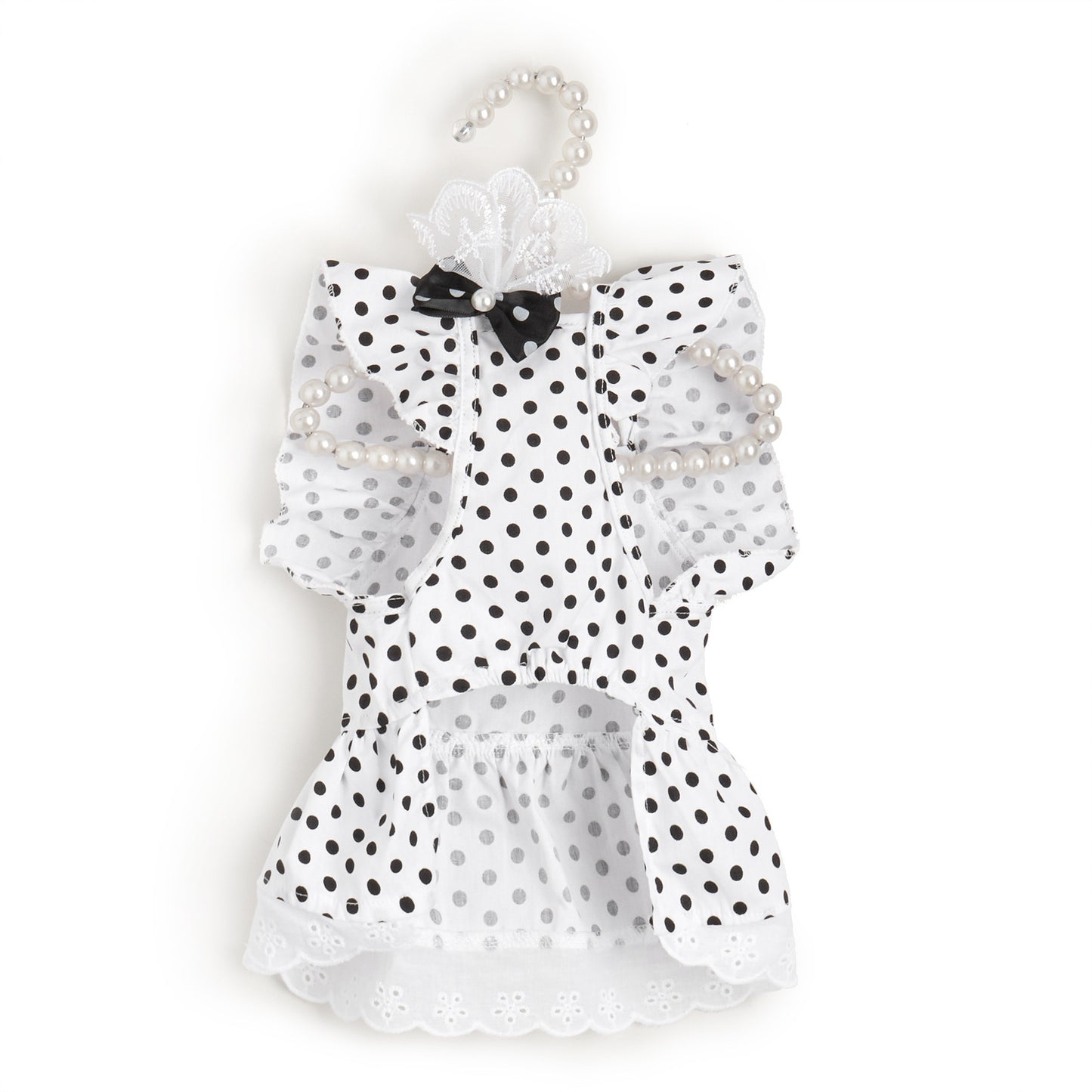 Polka Dot Pet Dress with Headband – Adorable & Stylish Outfit! ✨