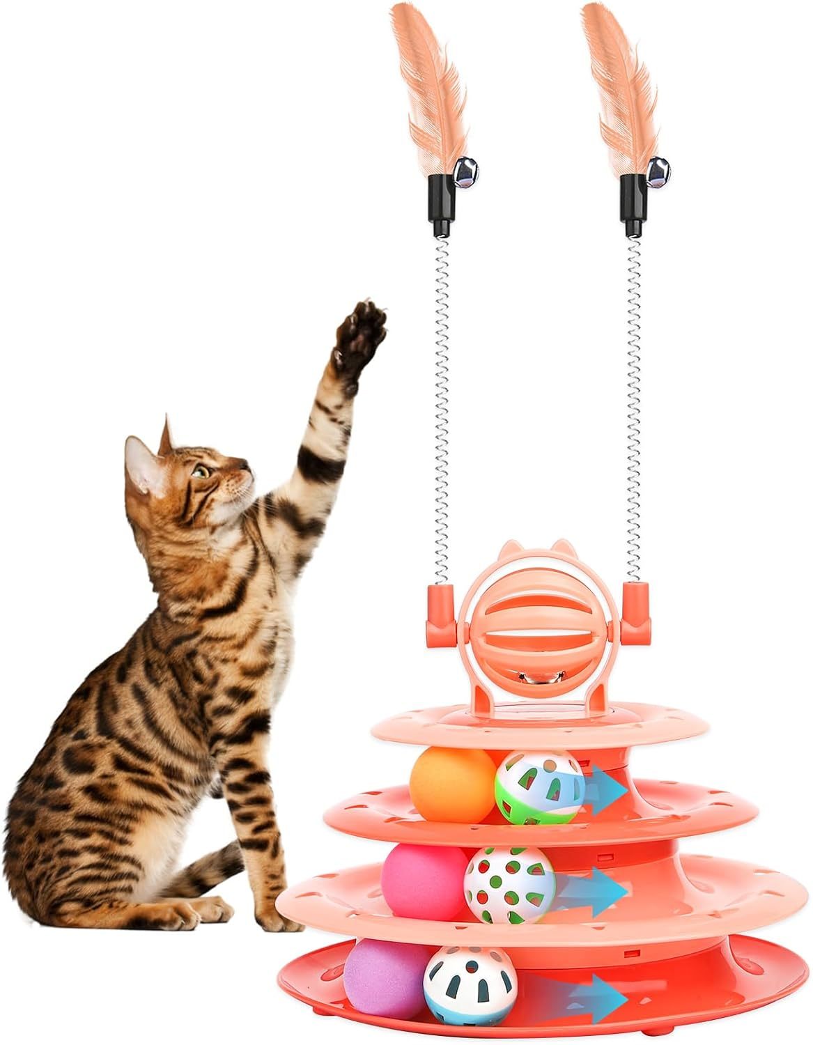 Cat Puzzle & Ball Toy