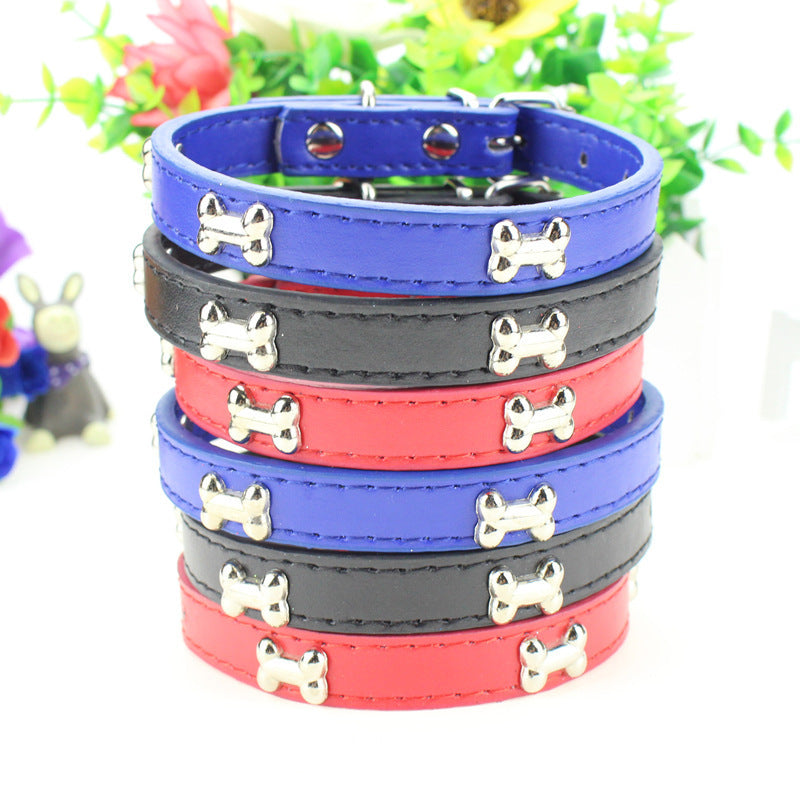 Fashionable Personality Pet PU Neck Ring