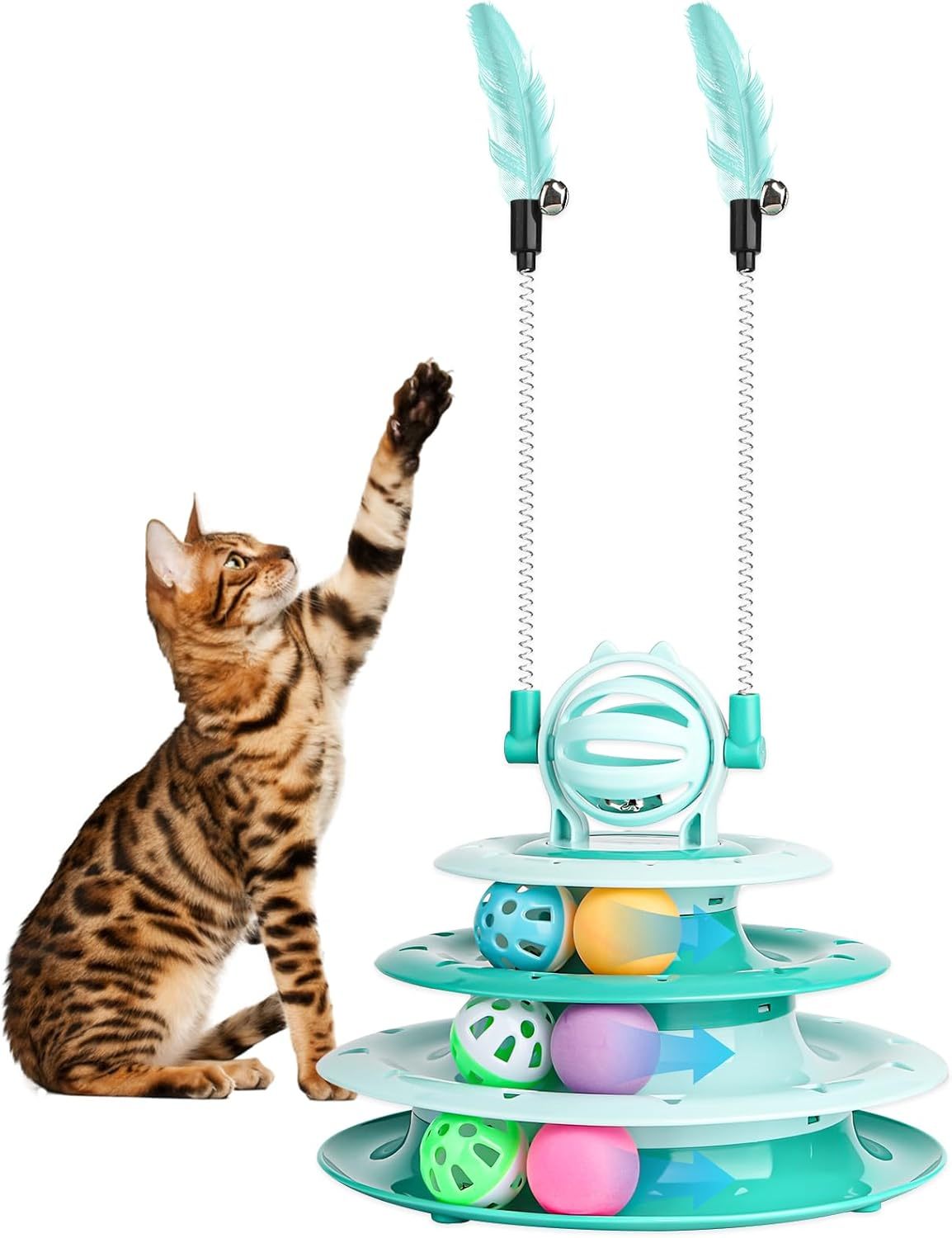 Cat Puzzle & Ball Toy