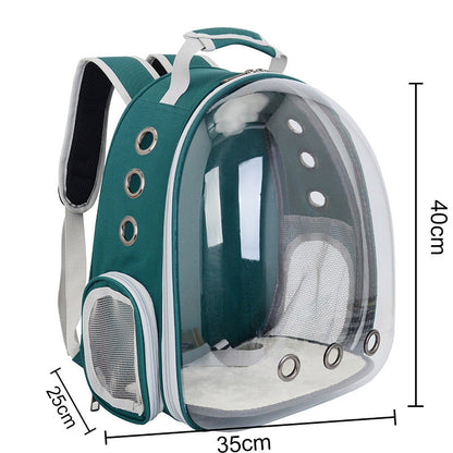 Transparent Capsule Pet Backpack – Travel in Style &amp; Comfort!