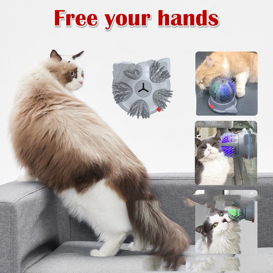 Electric Pets Cat Brush LED Toy Massager