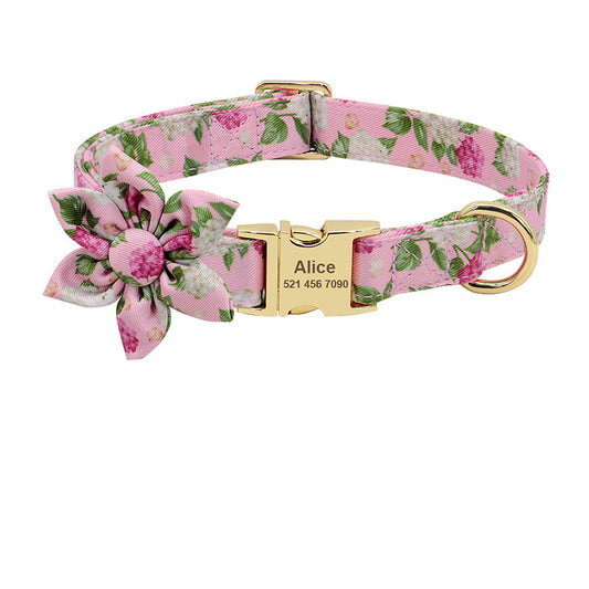 Fashion Printed pet Collar Personalized Nylon Dog Collar