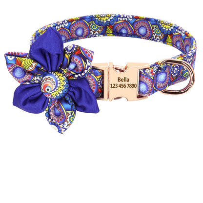 Fashion Printed pet Collar Personalized Nylon Dog Collar