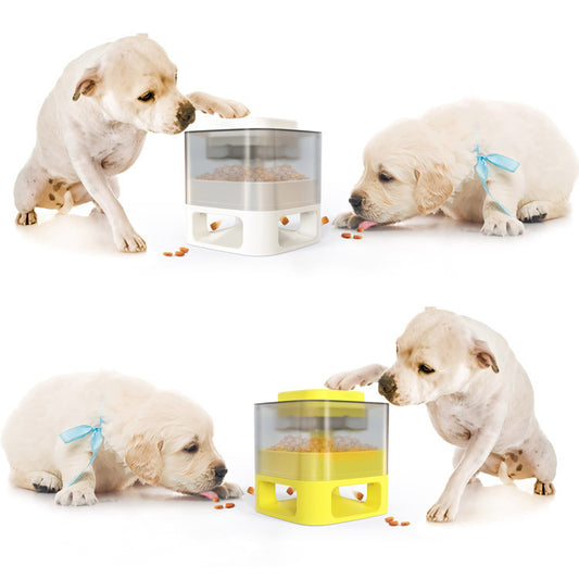 Square Bullet Food Container – Fun & Interactive Slow Feeder for Dogs