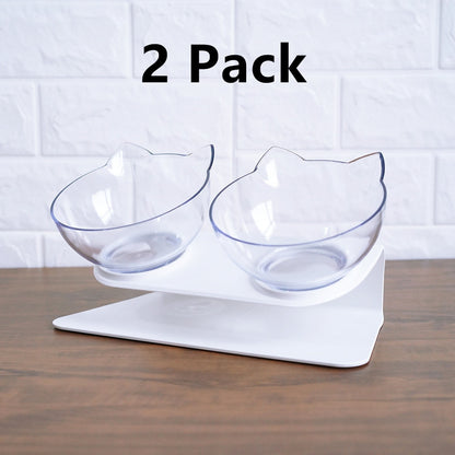 15° Tilted Cat Bowl – Comfortable & Healthy Feeding for Your Pet!