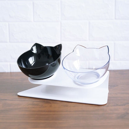 15° Tilted Cat Bowl – Comfortable & Healthy Feeding for Your Pet!
