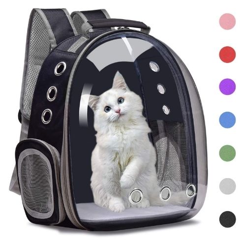 Transparent Capsule Pet Backpack – Travel in Style &amp; Comfort!