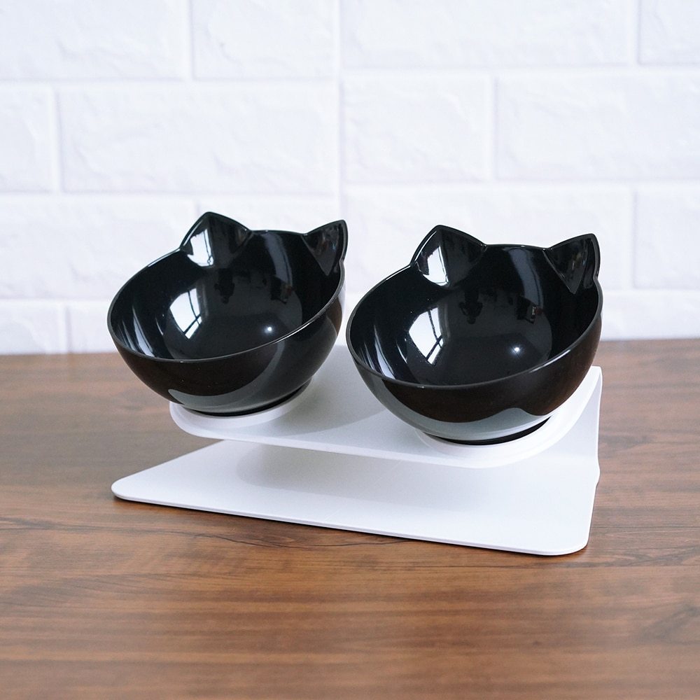 15° Tilted Cat Bowl – Comfortable & Healthy Feeding for Your Pet!