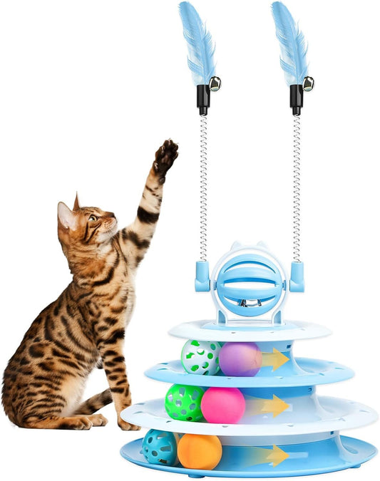Cat Puzzle & Ball Toy